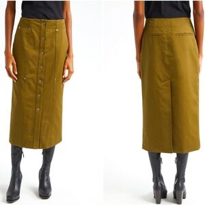 A.L.C. Hannah Cotton Twill Pencil Skirt